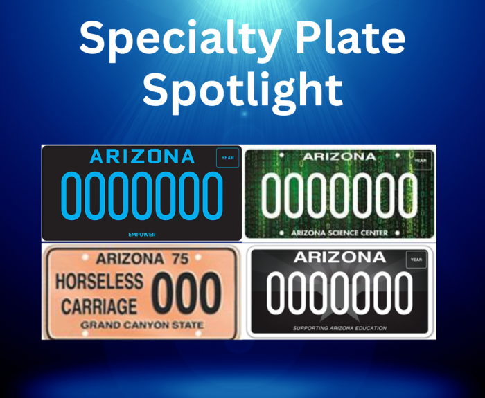 Specialty plates featured in June. 