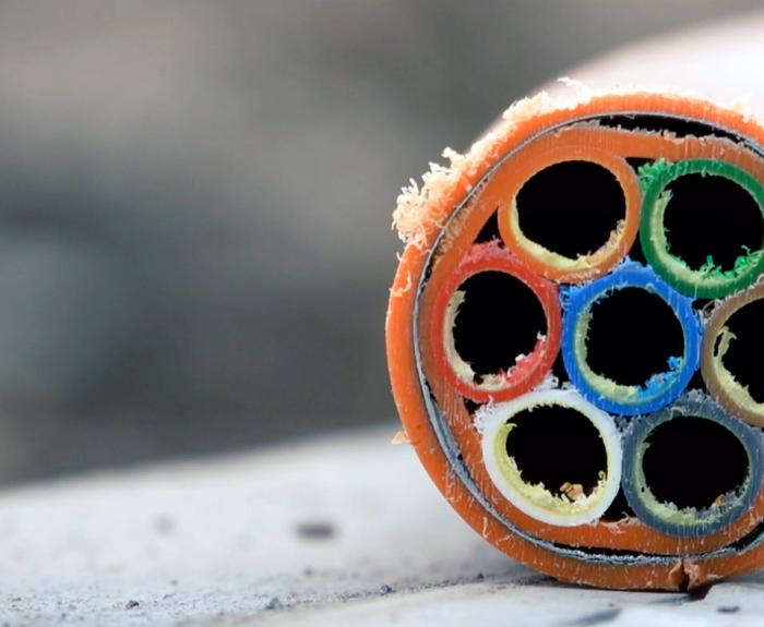 Fiber-optic cable cross-section