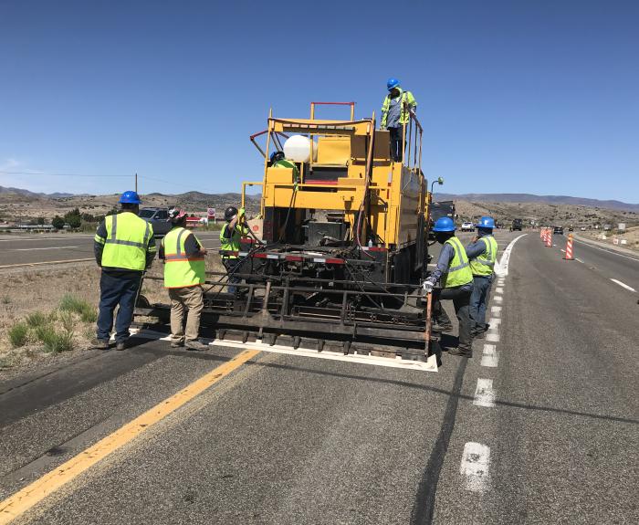 Road Crew working on the Pavement