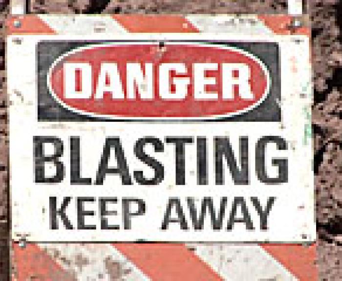 Danger Blasting Keep Away
