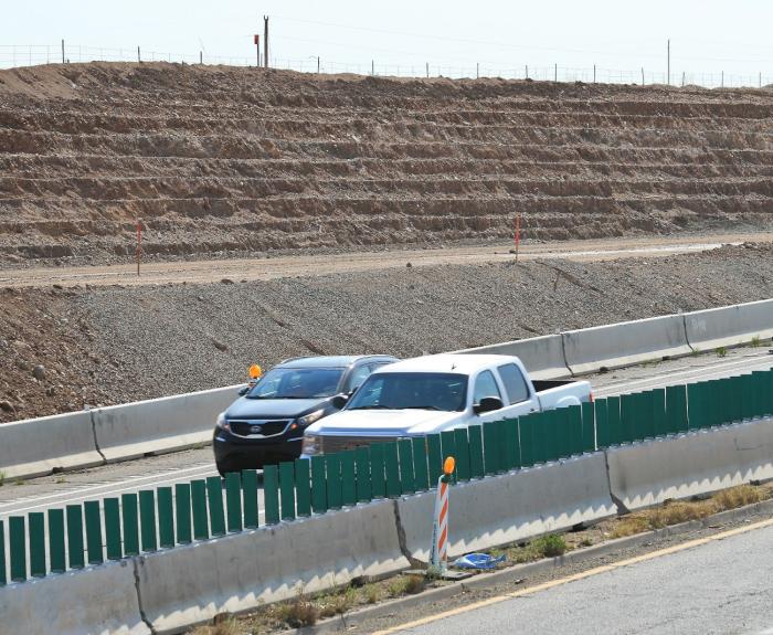 Minibenches by the highway