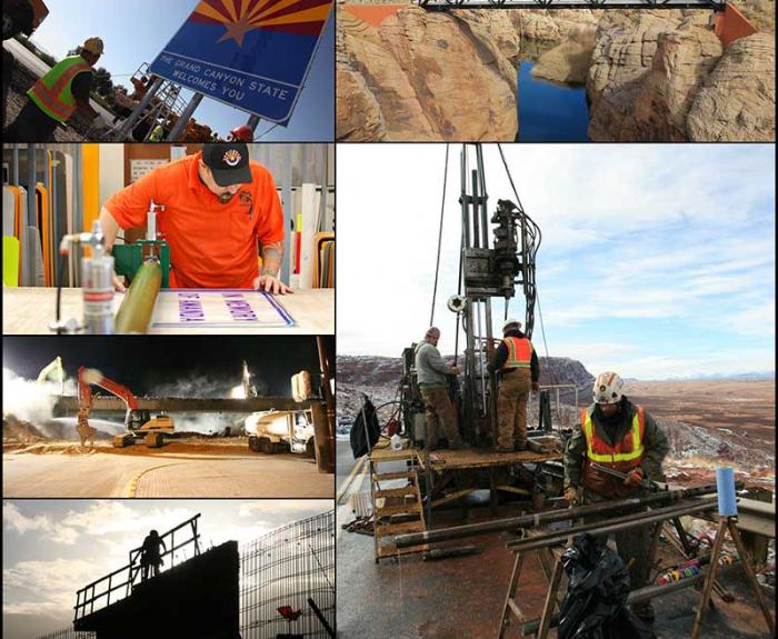 Collage of adot images from throughout the year