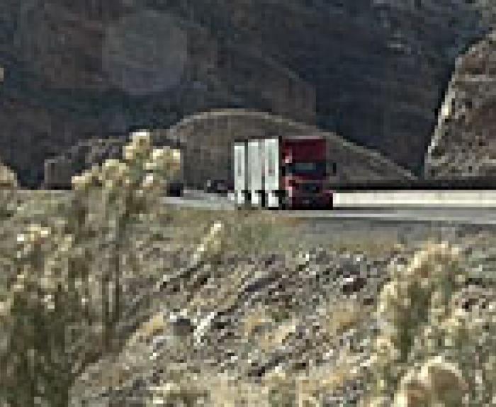 semi-truck on the highway