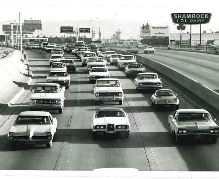 1973 photo of Interstate 17 in Phoenix