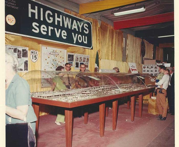 Taken in 1970 Arizona Highway Department display.