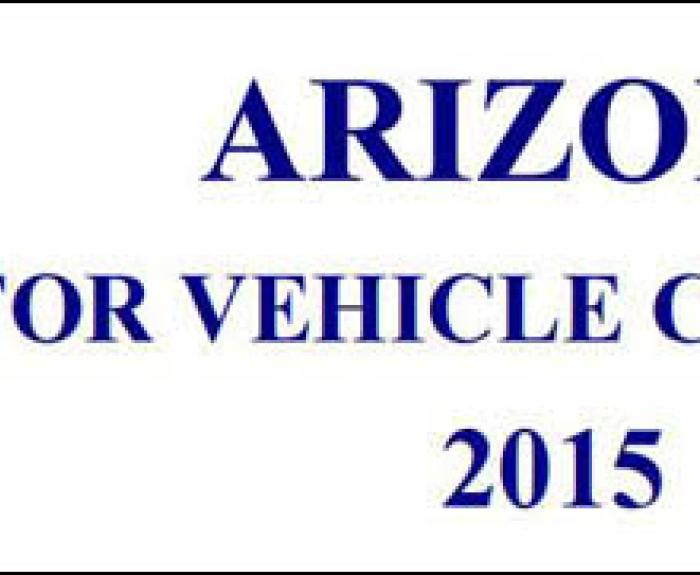 Arizona Motor Vehicle Crash Facts 2015 Banner