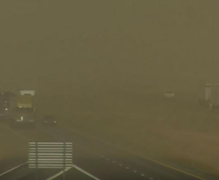 Visibility during dust storm