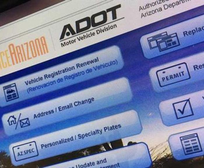 ServiceArizona website screenshot