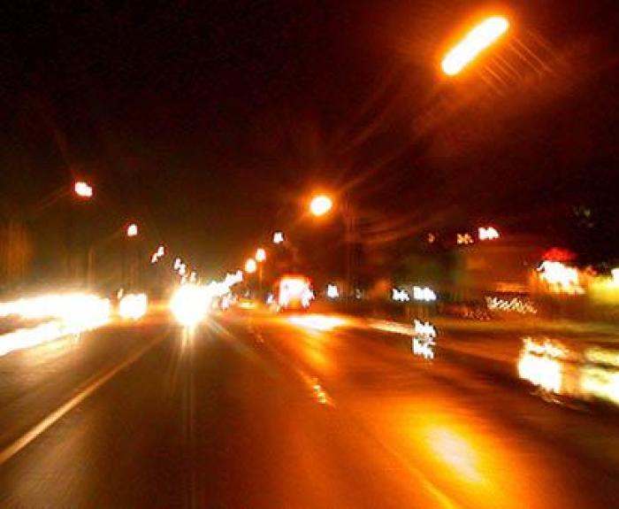 Highway at night