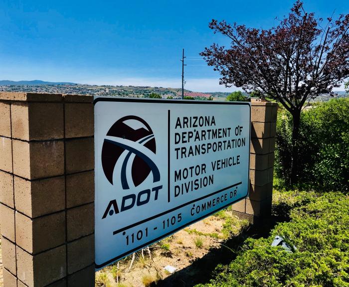 Prescott MVD office sign