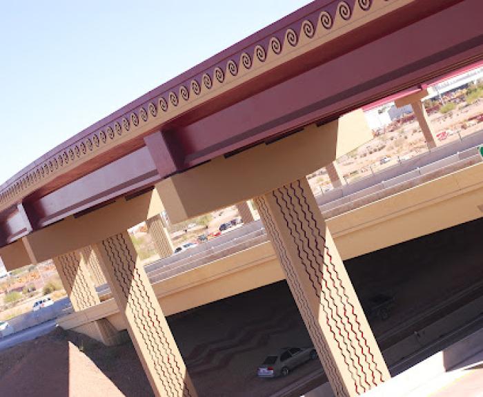 symbols on highway pillars