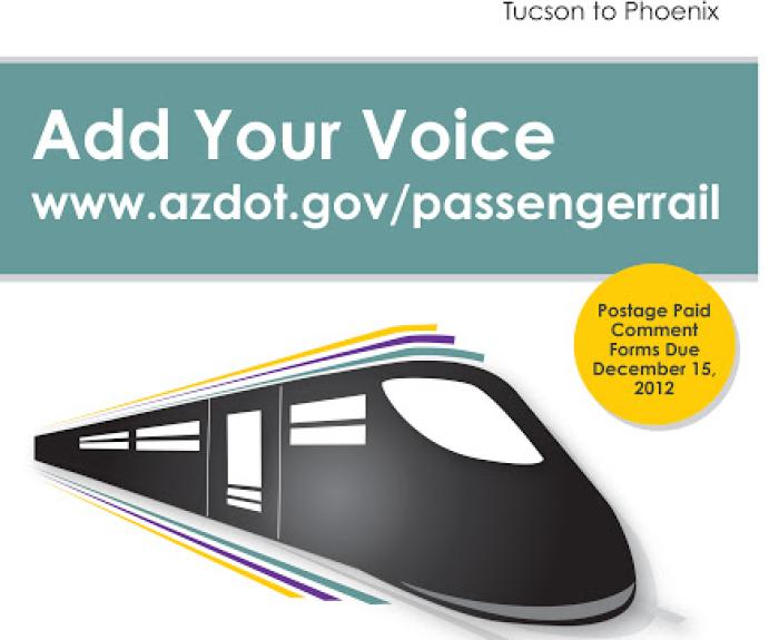 Passenger Rail Corridor Study Participation Workbook Cover