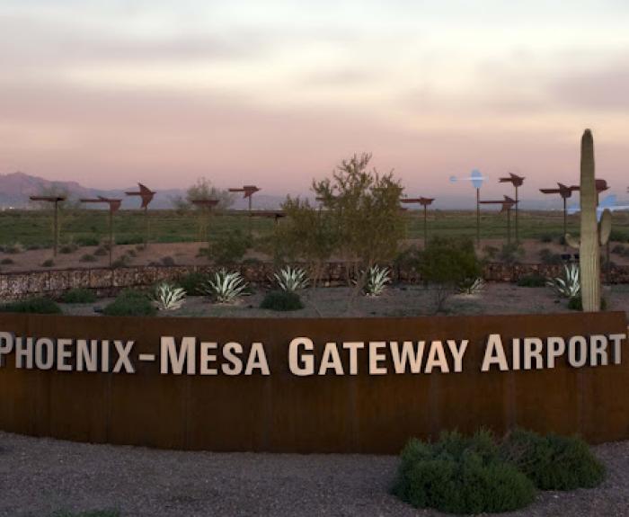 Phoenix-Mesa Gateway Airport sign