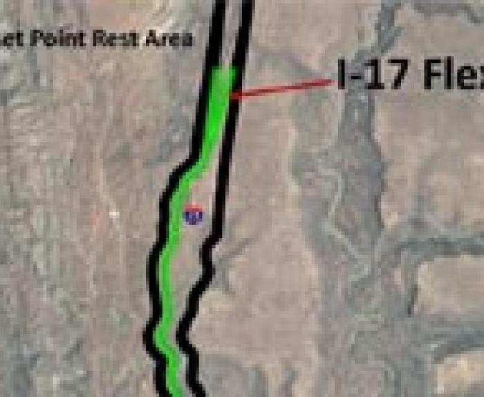 I-17 Flex Lane Map