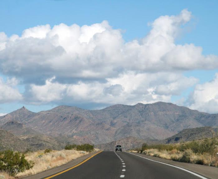 Highway with Mountains