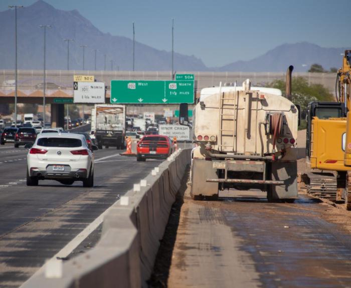 Loop 202 Santan Freeway Work Zone (ADOT file photo)