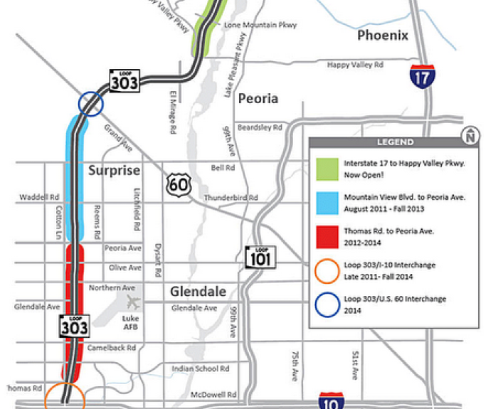 A map of the project area. 