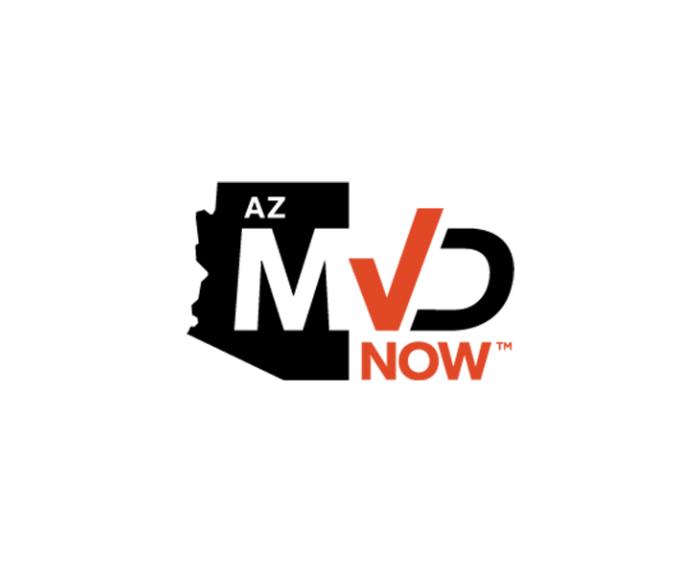 The AZ MVD Now logo graphic.