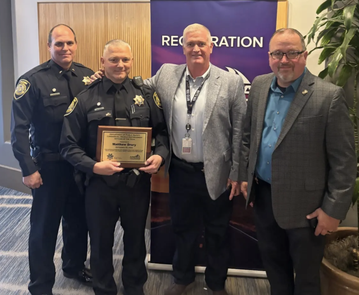 Award-winning ADOT officer and colleagues 