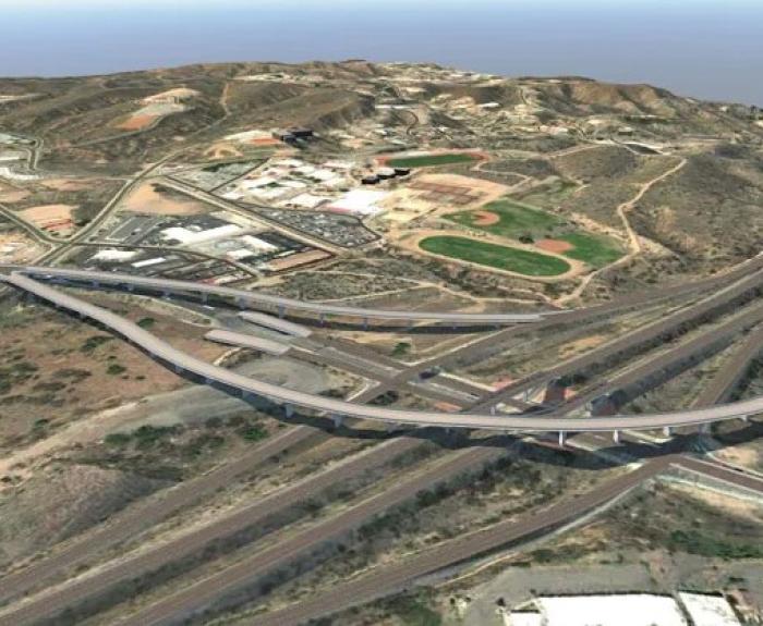 Rendering shows ramps planned to connect State Route 189 with Interstate 19.