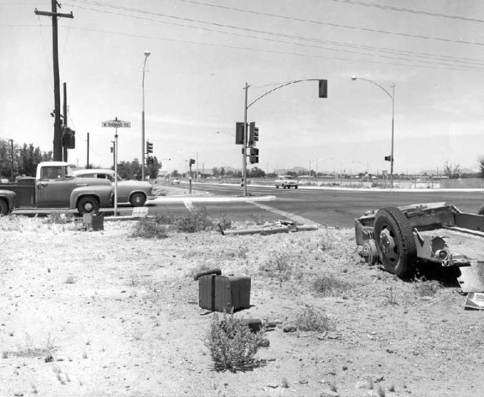 Old photo of Black Canyon Freeway and Thomas Road