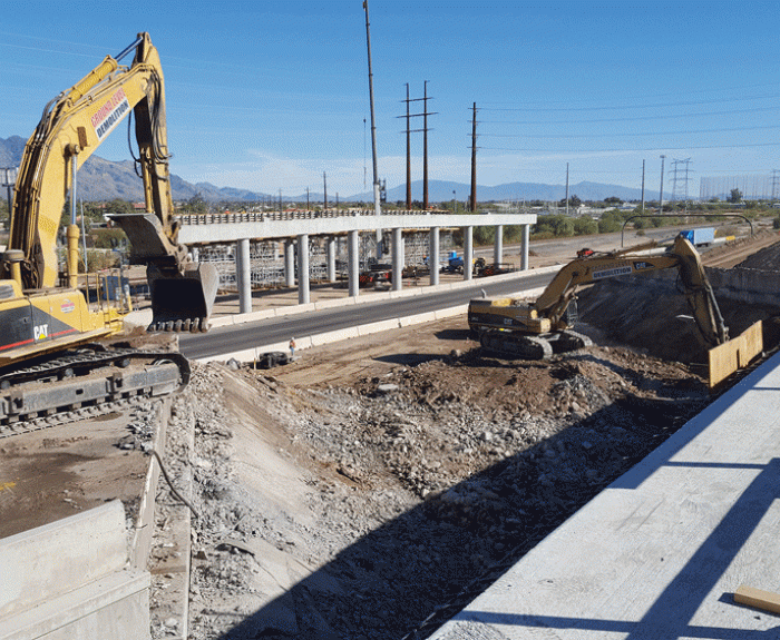 Tearing down Ina Road bridge at I-10