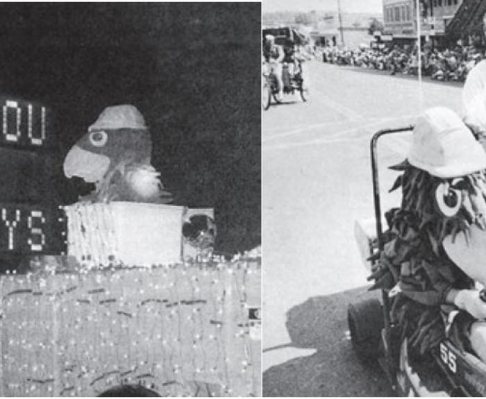 Two black and white images of Highway Hawk