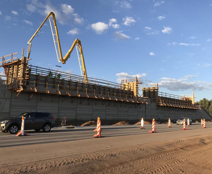 Interchange under construction for South Mountain Freeway
