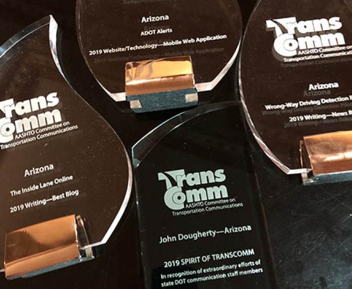 Transcomm awards trophies