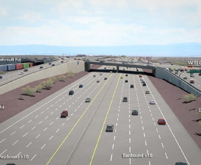 I-10 Ruthrauff Eastbound View