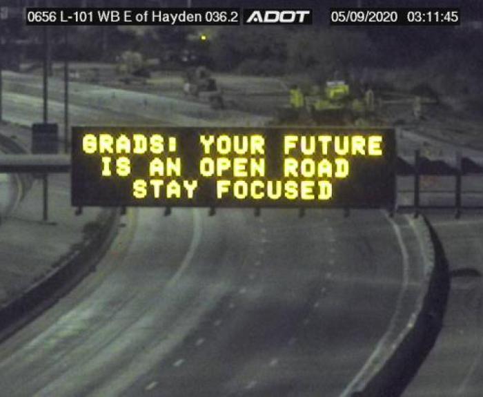 Digital Message Sign for Grads