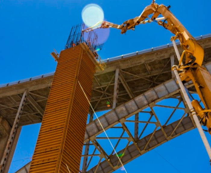 Bridge work at US 60 on Pinto Creek