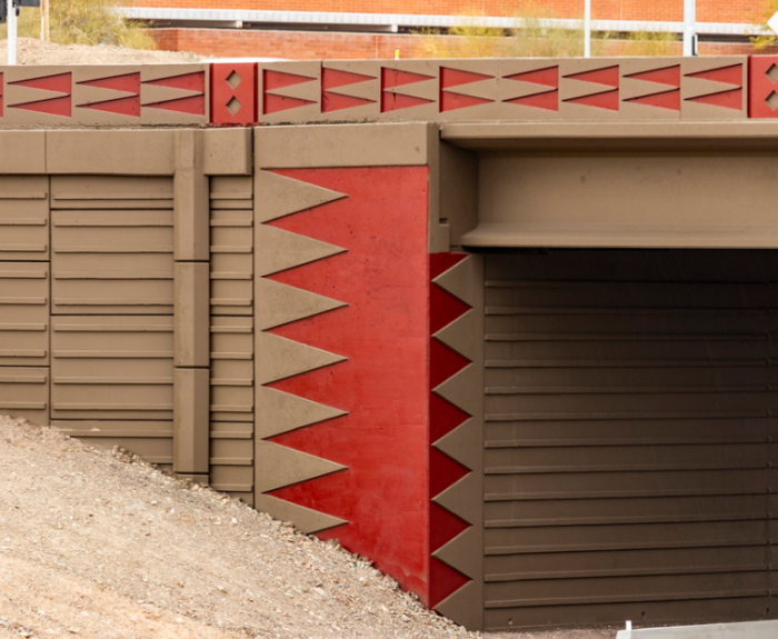Art on a South Mountain Freeway interchange