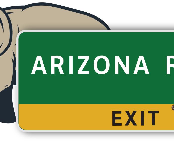 ADOT Kids Highway Exit Sign with elephant