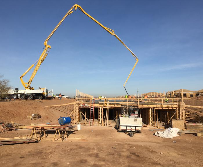 Box culvert under construction