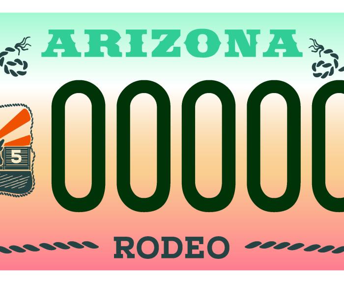 Arizona Rodeo Specialty License Plate