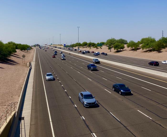 Traffic on freeway