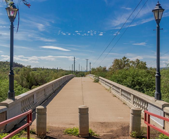 Historic bridge in Winkelman