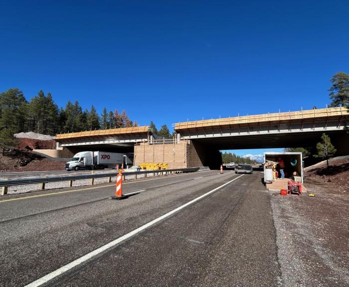 I-17 Wildlife Overpass under construction (ADOT Nov. 2025)