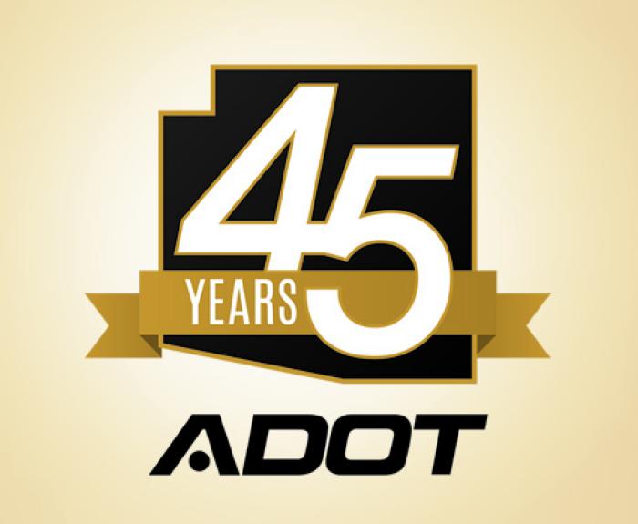 ADOT 45th anniversary logo