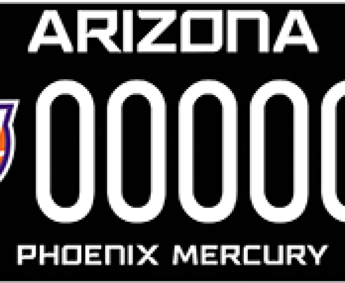 Phoenix Mercury License Plate