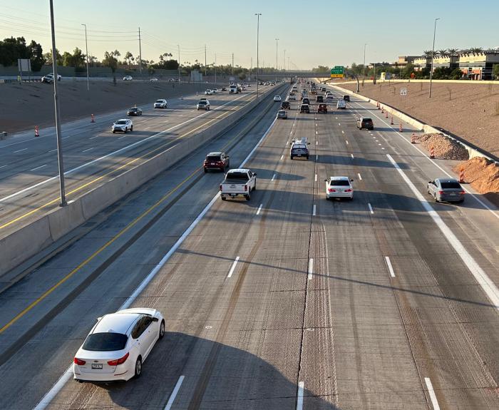 Southbound Loop 101 new lane open (Scottsdale) Nov 10, '25