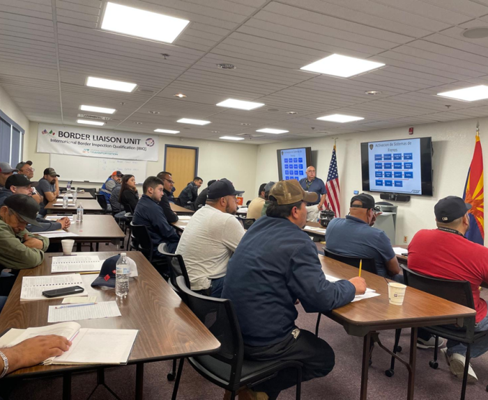 Border Liaison Unit conducting training session