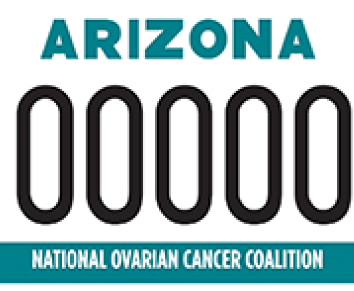 National Ovarian Cancer Coalition License Plate