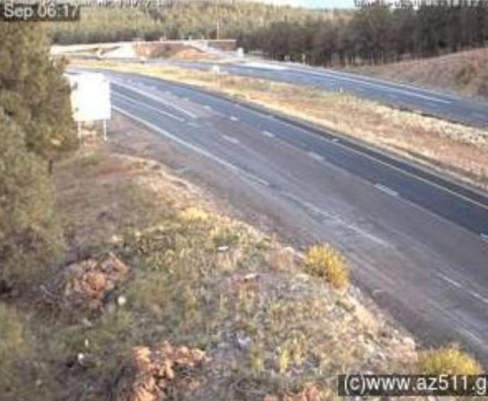 Traffic camera view of I-40