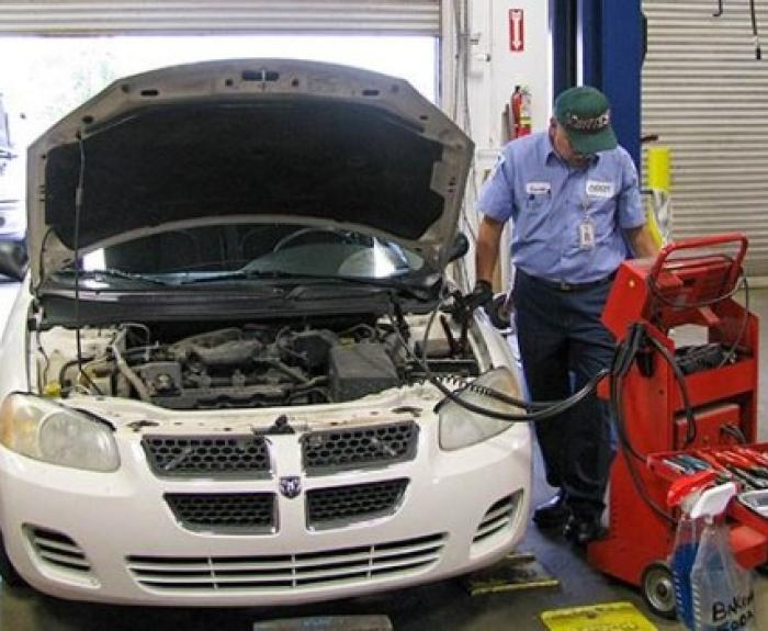 State vehicle in ADOT shop