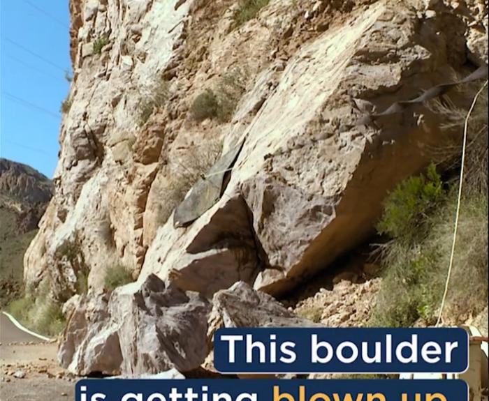 Picture of boulder along State Route 88