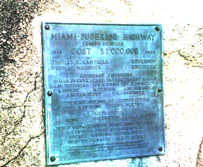 Image of Miami-Superior Highway plaque