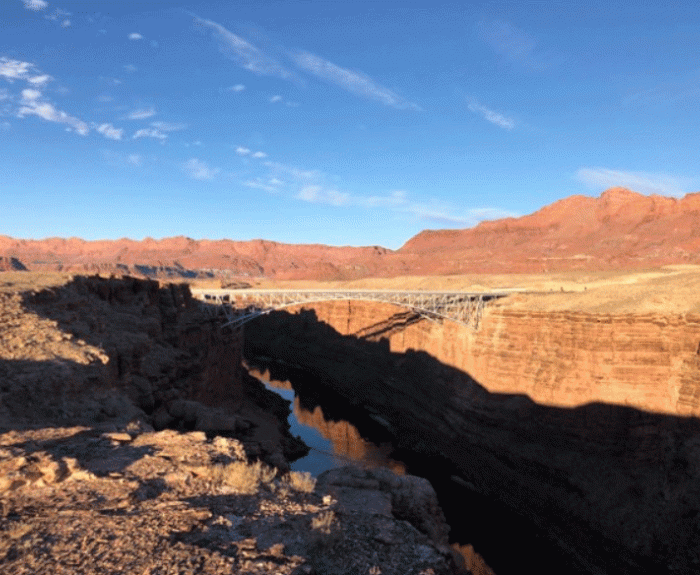 Bridge over a canyon