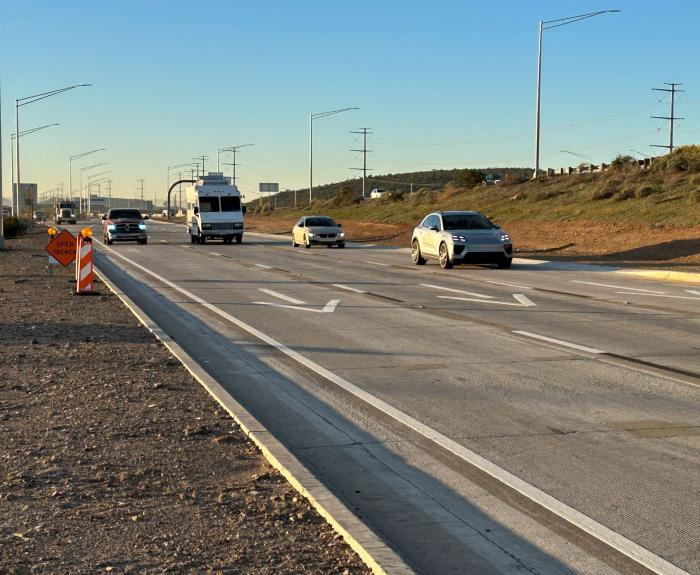 Expanded northbound I-17 off-ramp at Loop 303 in North Phoenix